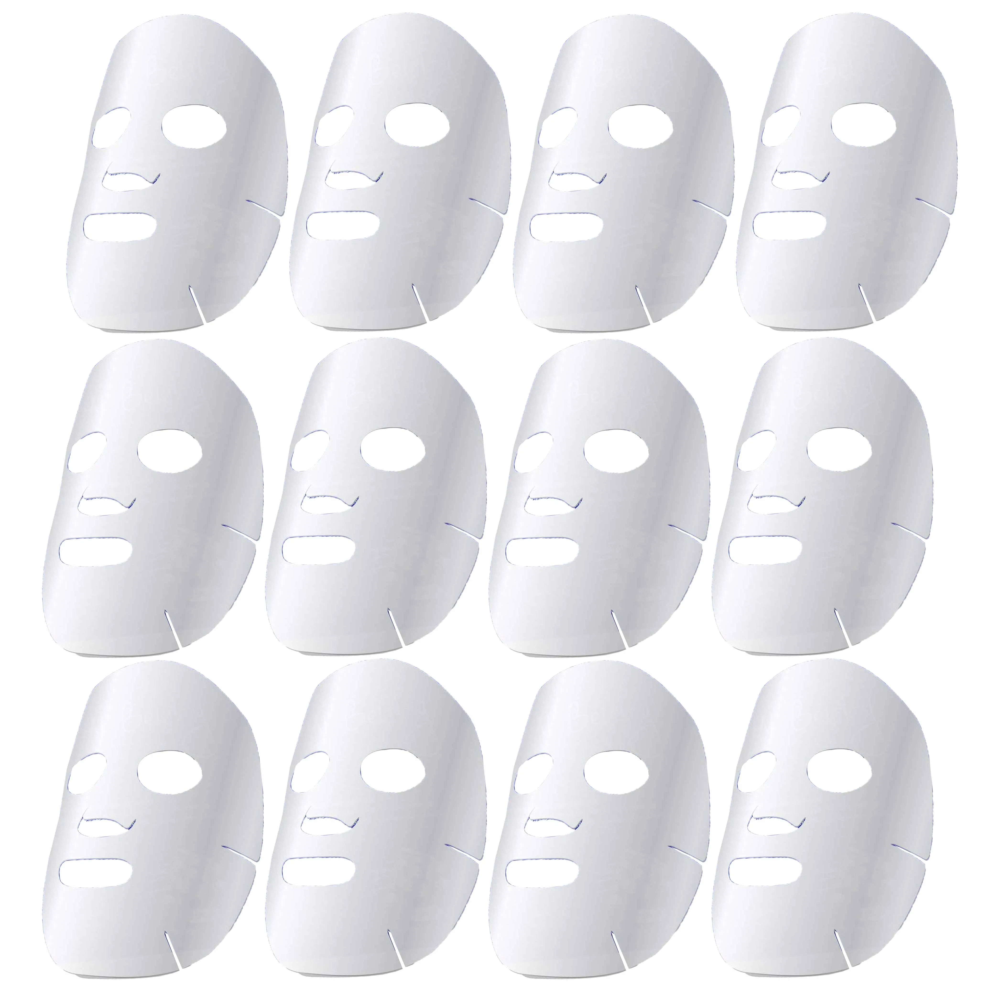 12 Pk Hyaluronic Acid Facial Mask Brightening Moisturizing Skin Beauty Treatment