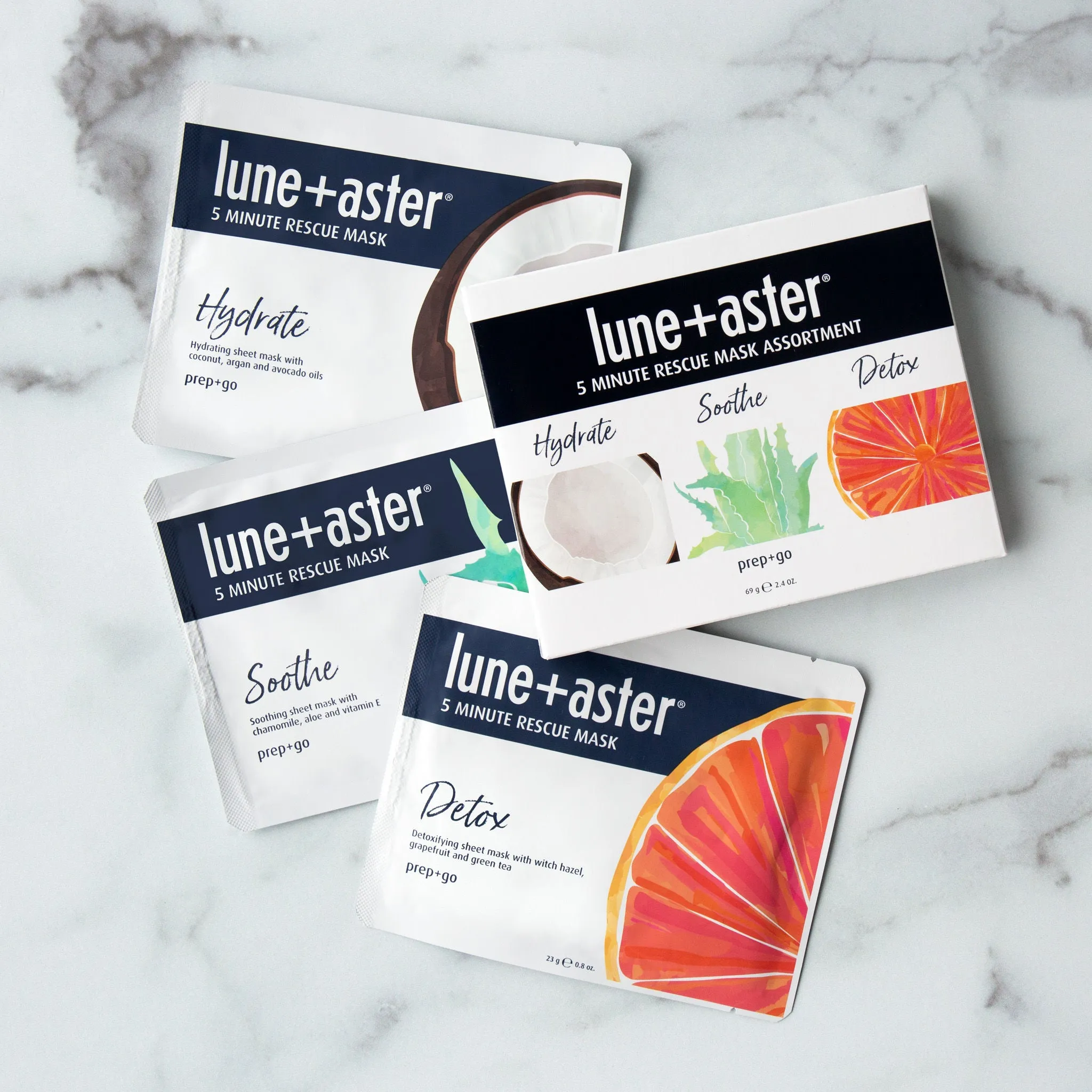 5 Minute Rescue Mask Assortment Trio Hydrate, Soothe and Detox