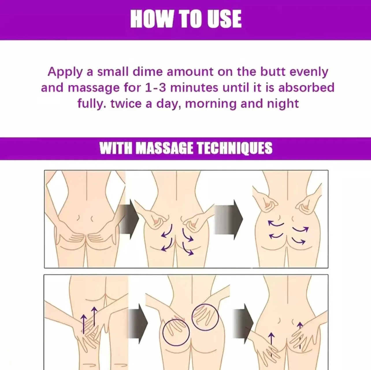 Best Seller! All Natural Butt and Hip Lifting, Firming and Plumping Body Oil