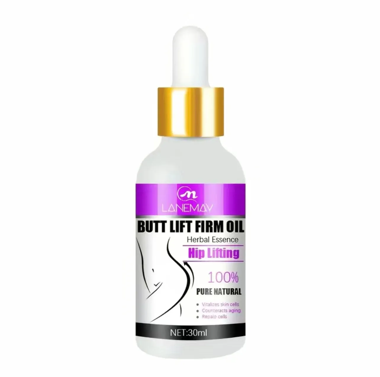 Best Seller! All Natural Butt and Hip Lifting, Firming and Plumping Body Oil