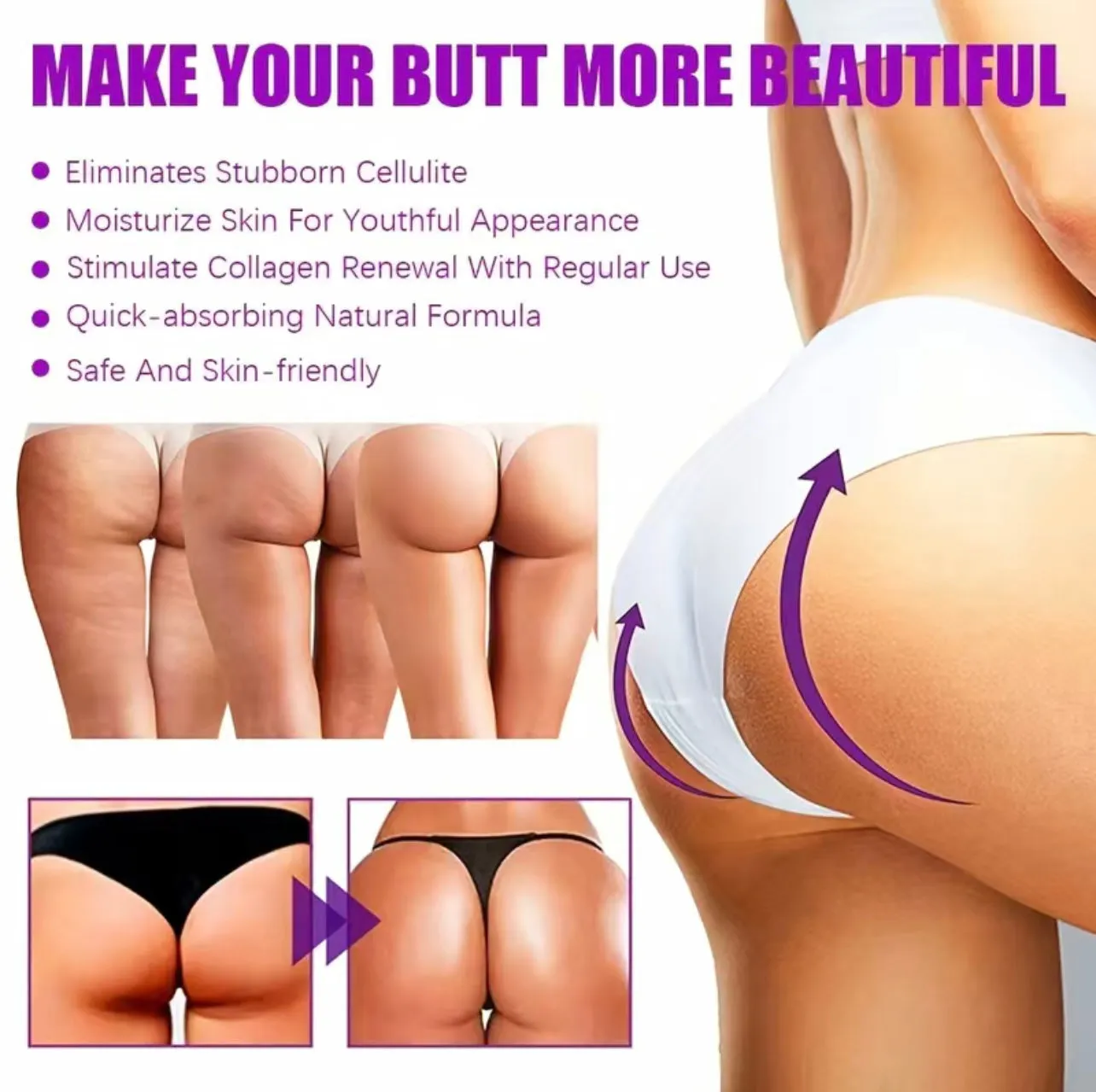 Best Seller! All Natural Butt and Hip Lifting, Firming and Plumping Body Oil