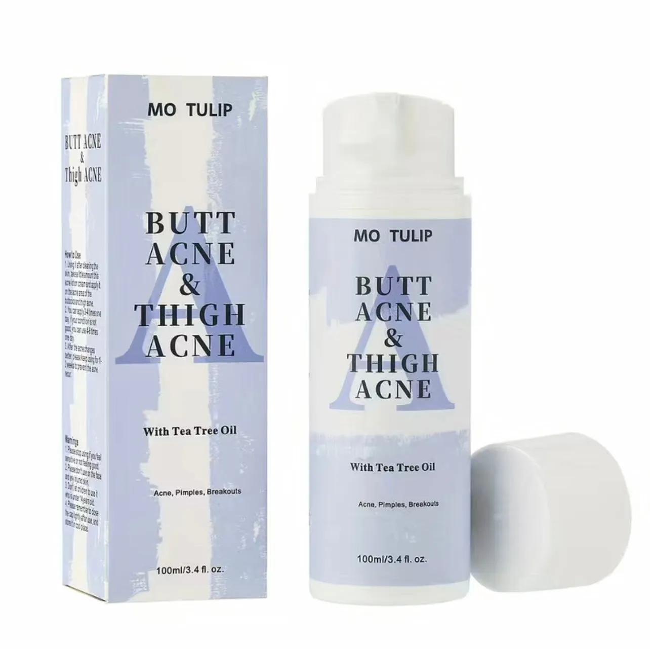 Clinical Strength Antibacterial Buttocks Acne Healing- Scar Removal Treatment Cream