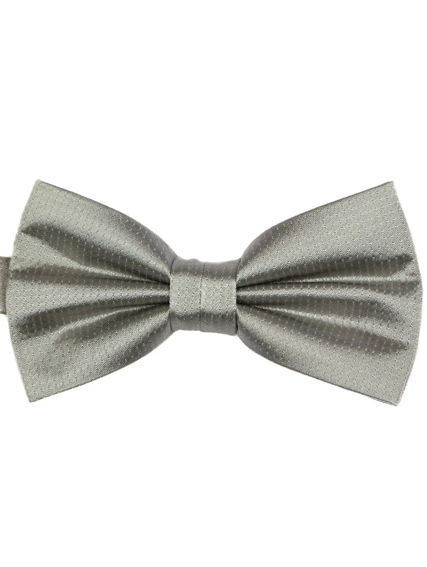 DCLIC Classic Microdot Bow Tie - Silver