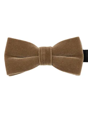DCLIC Velvet Club Bow Tie - Latte