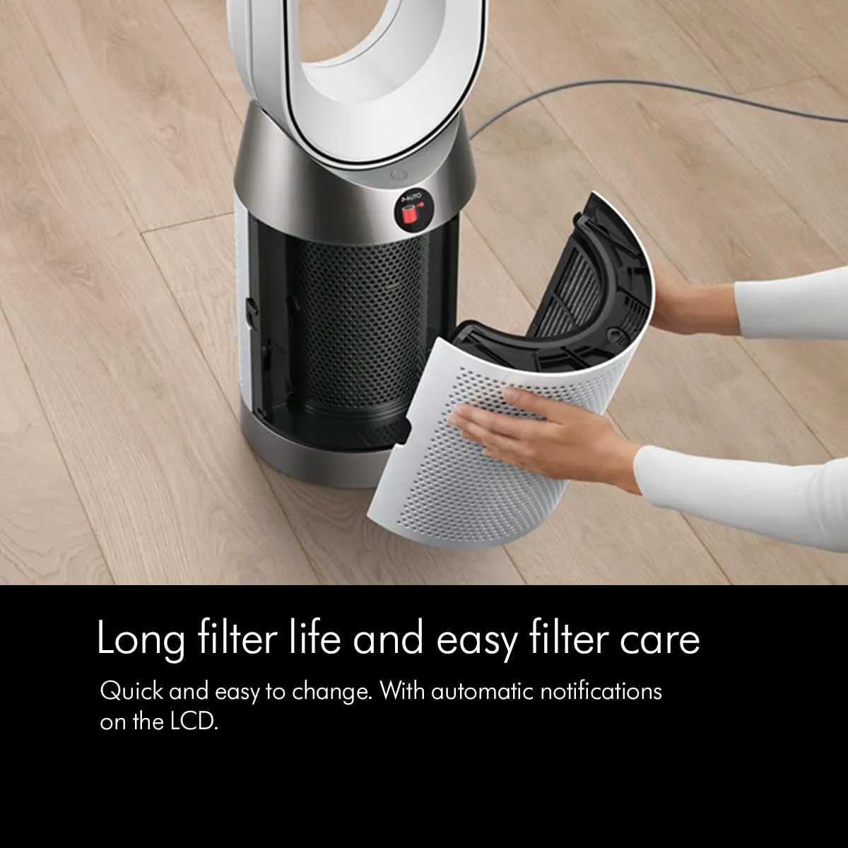 Dyson HP10 Gen1 Air Purifier Hot & Cold | HEPA H13 Filter | 350 Oscillation | Air Multiplier Technology | Auto Mode | Black/Nickel
