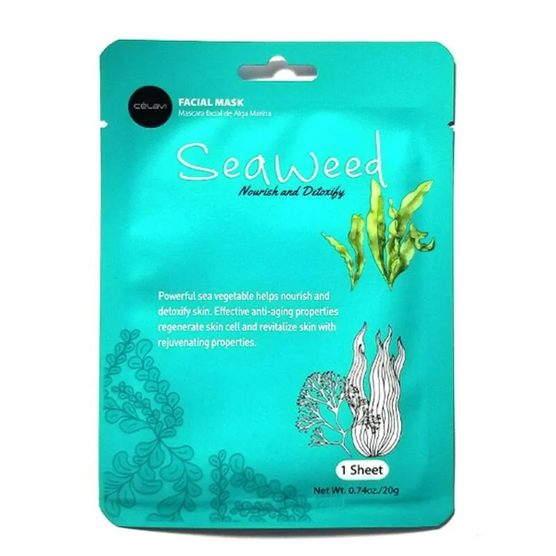 Essence Facial Sheet Mask Moisturizing Skin Care - Seaweed (24 units)