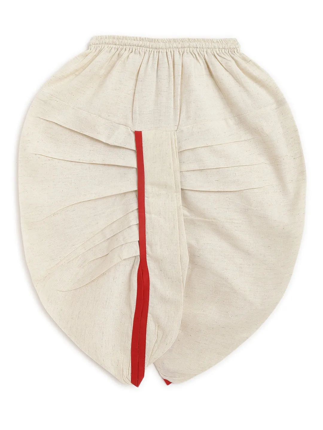 Jacquard Multi 3 Pc Bundi Set - Cream