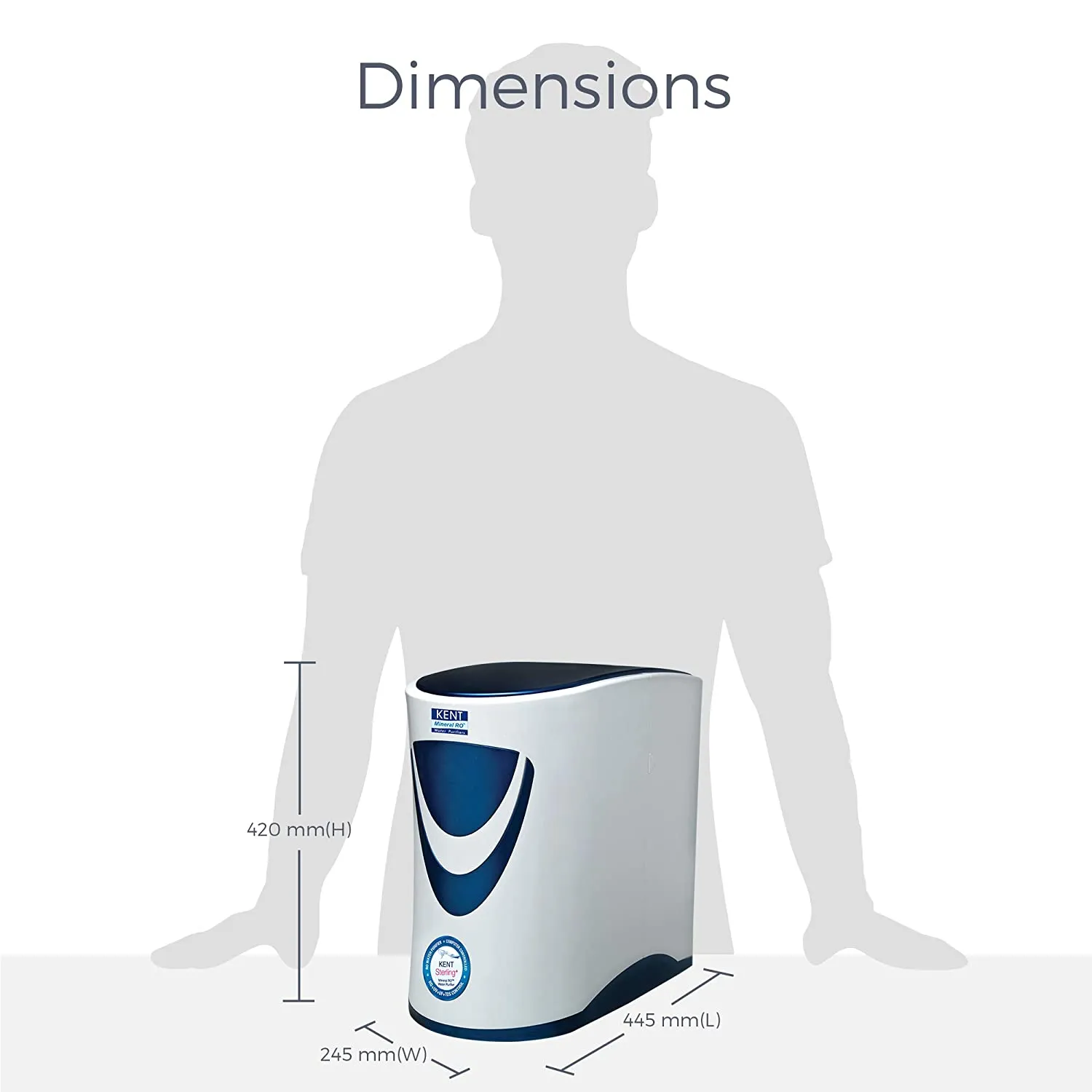 Kent Sterling Plus RO UV UF TDS Cont. Under The Sink RO Water Purifier