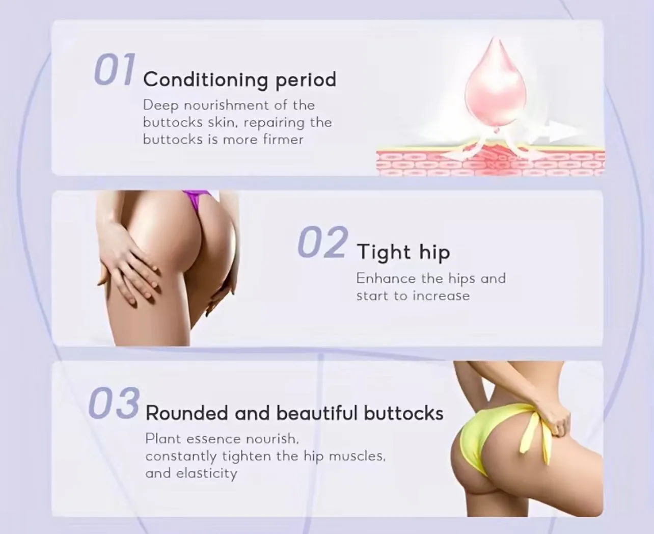 Premium Salon Quality- Buttocks Firming, Lifting, Toning & Plumping Cream
