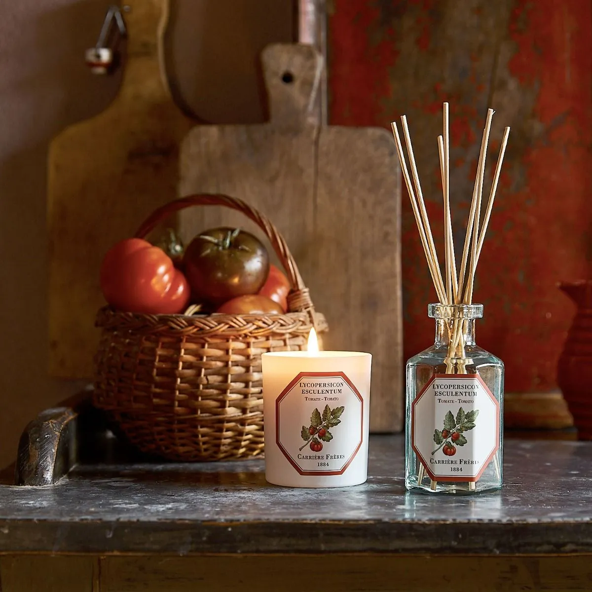 Scented Candle in Tomato