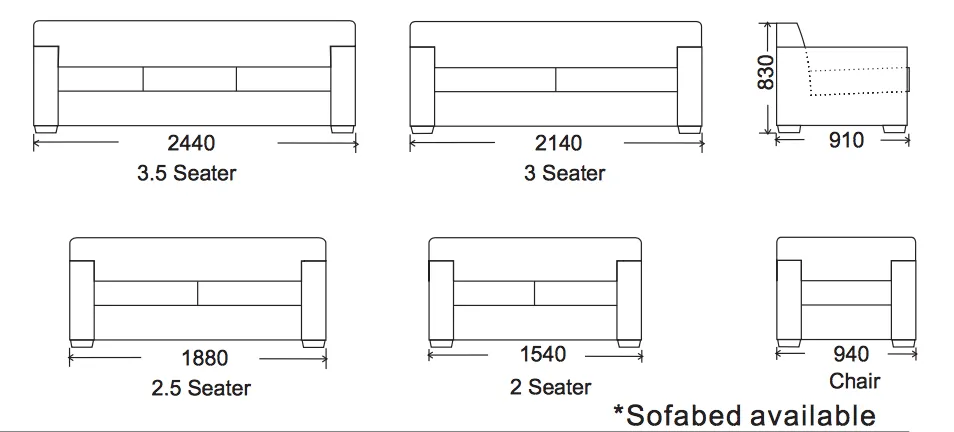 Sofa Millennium -Custom Made In Sydney Please call The Store For Pricing