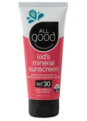 SPF 30 Kids Mineral Sunscreen Lotion, 3 oz