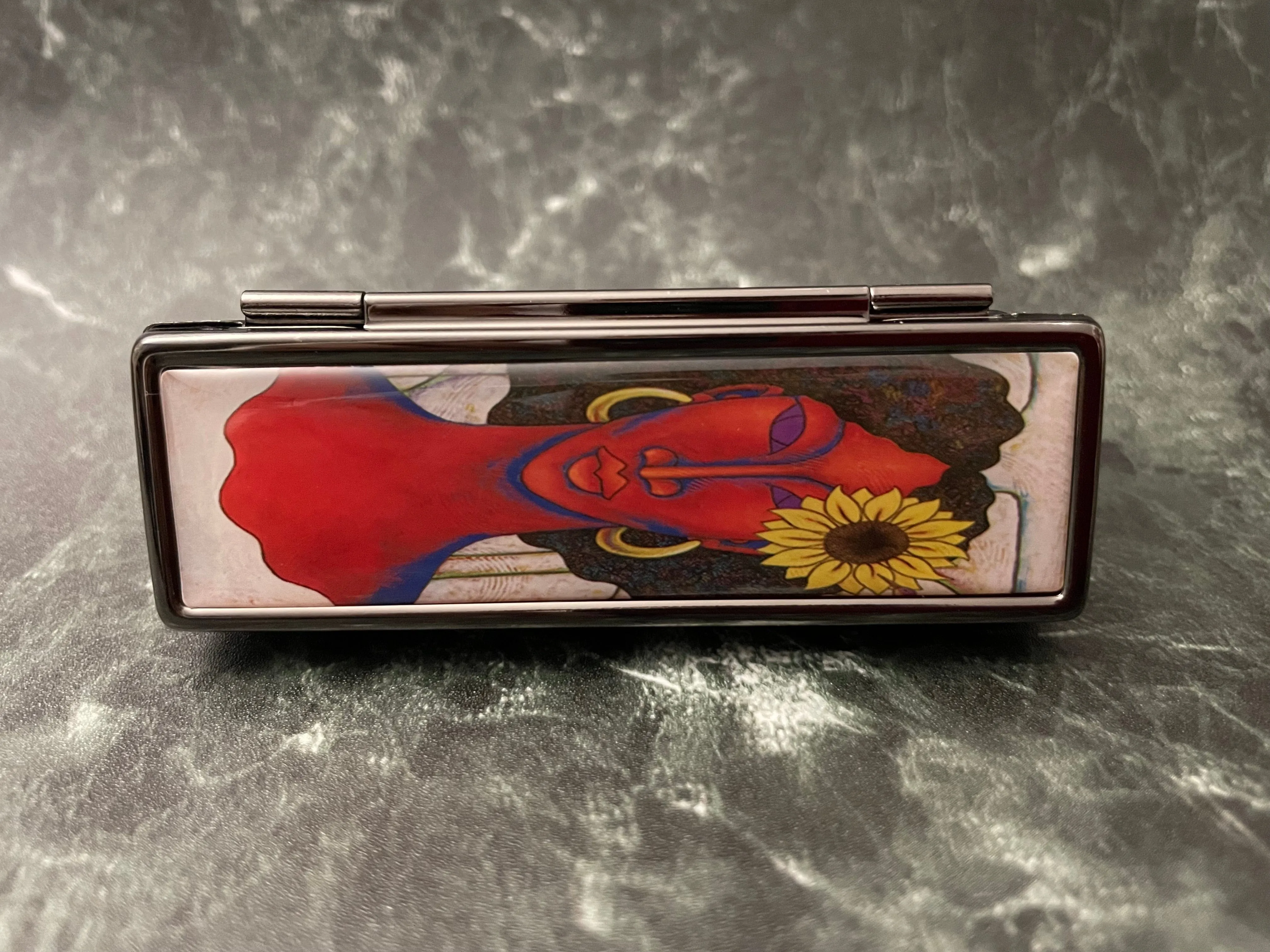 Sunflower Lipstick Mirror Case